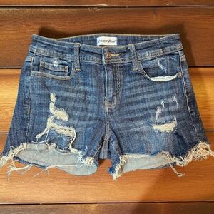Vigoss Distressed Blue Jean Shorts
